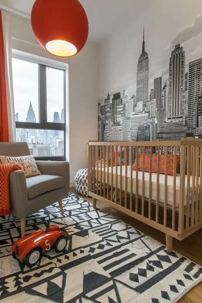 Metallic Skyline Nursery