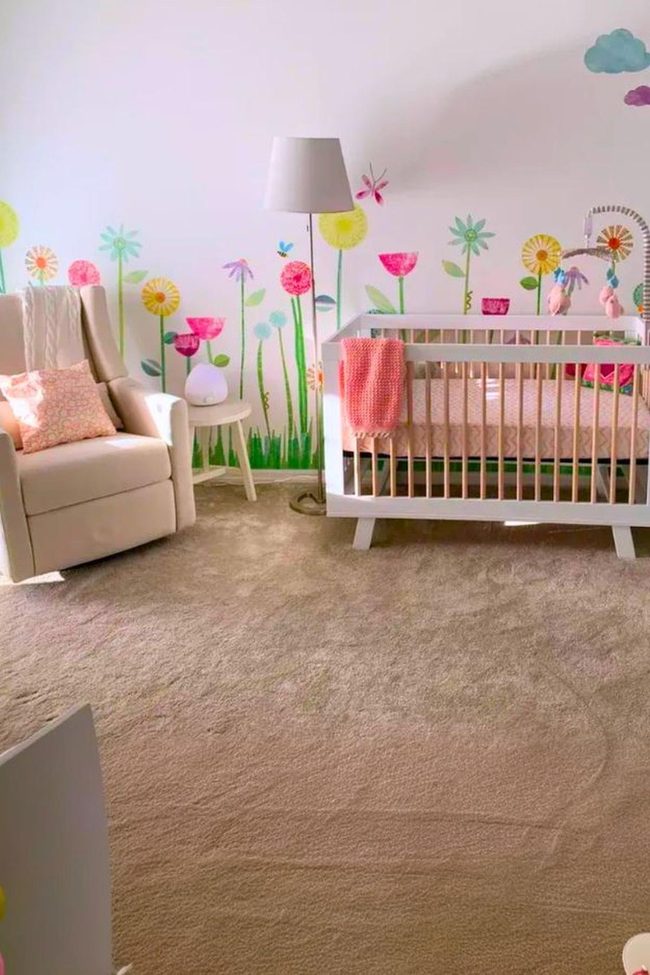 Blush Pink Butterfly Nursery Dream