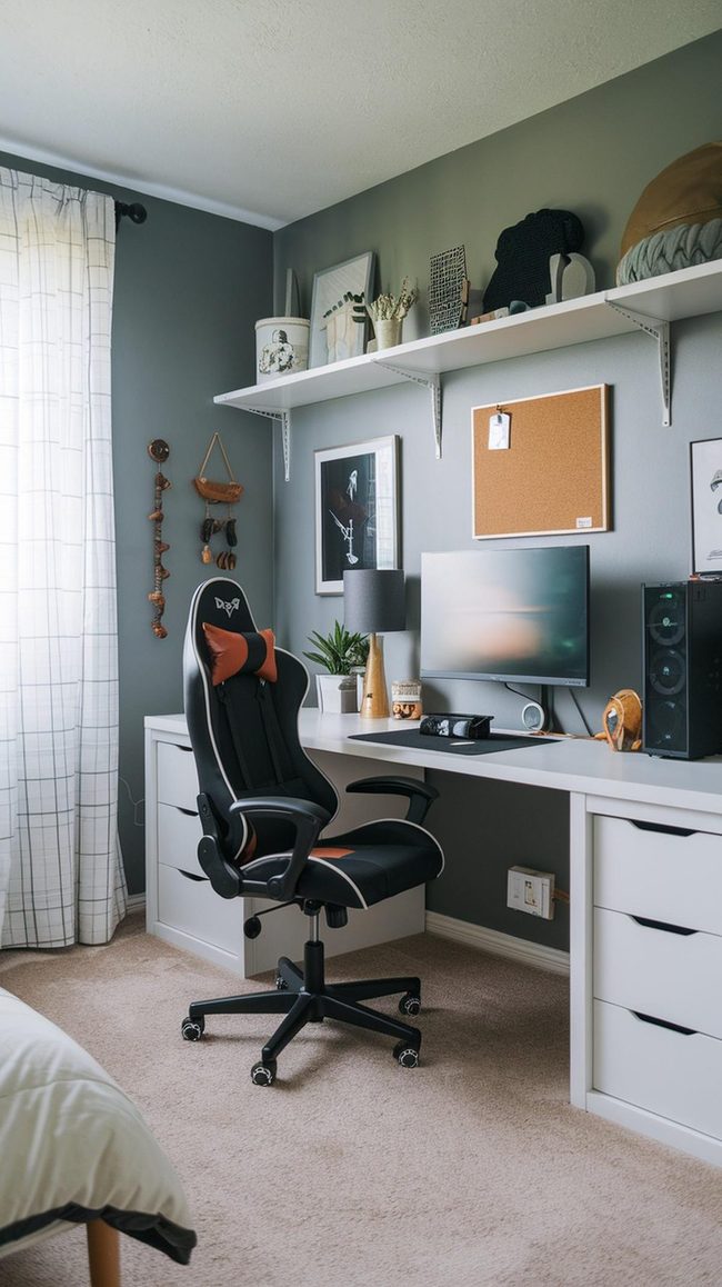 Neon-Lit Player's Command Center