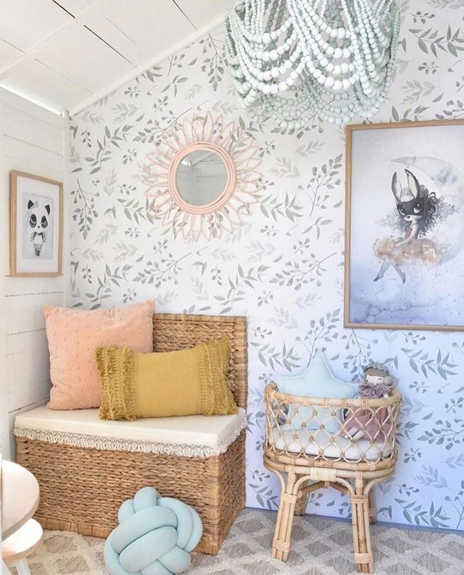Beaded Chandelier Botanical Nursery