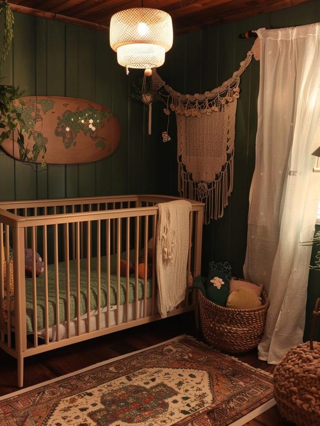 Green Forest Nursery With Plants