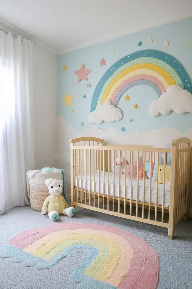 Muted Pastel Sky Nursery