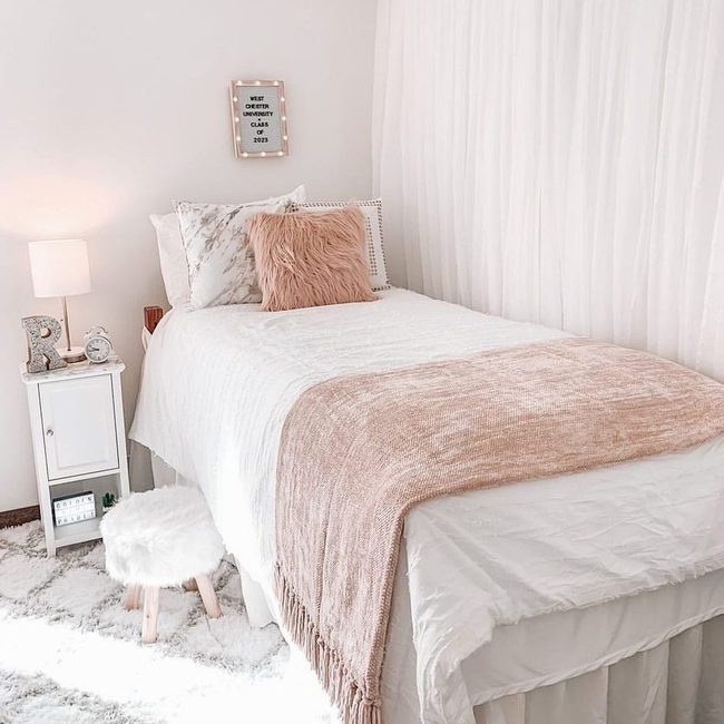 Sheer Fabric Softens Brick Wall