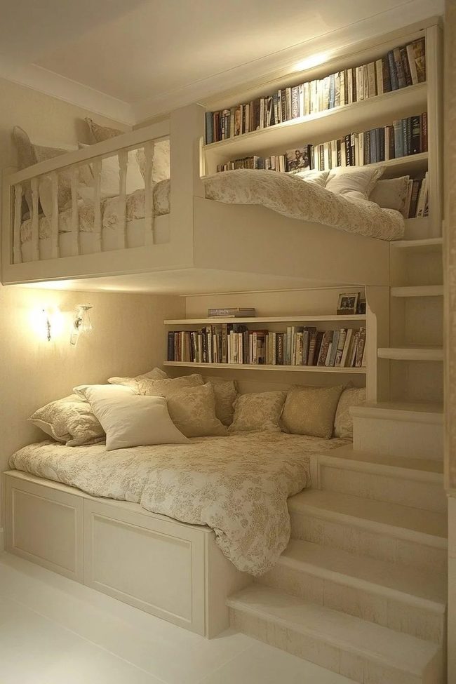 Neutral Loft Reading Nook
