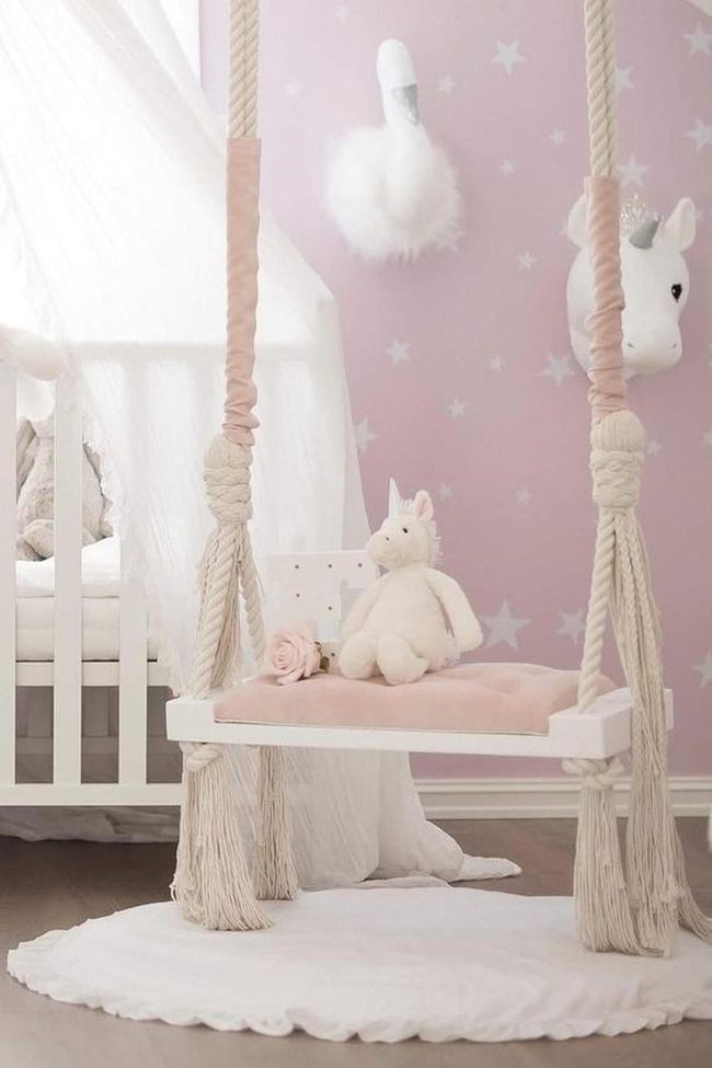 Pink Rope Swing Nursery