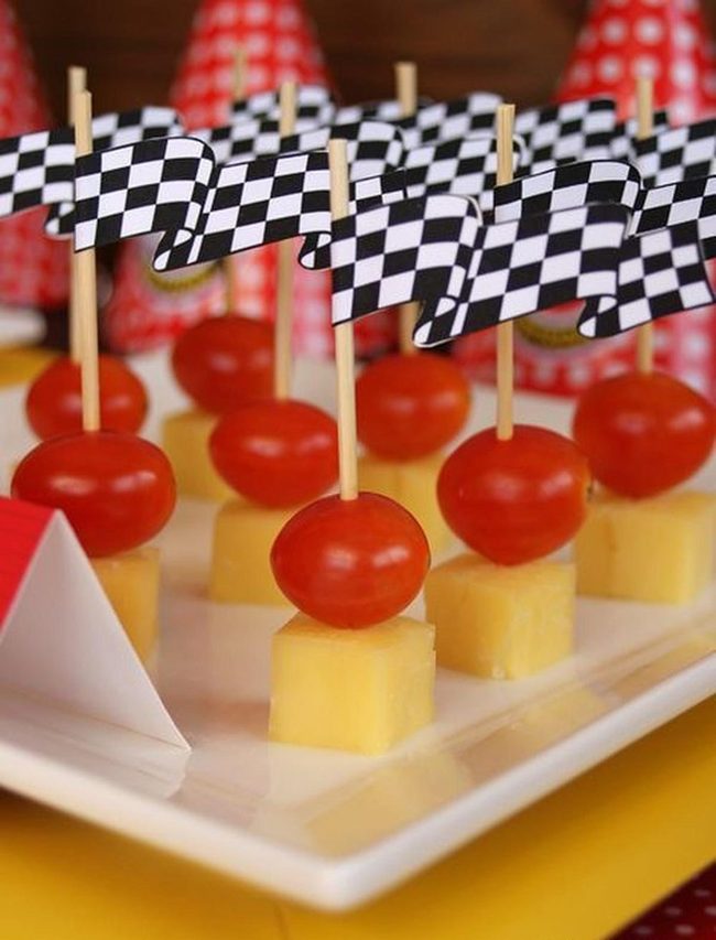 Yellow Cheese Tomato Flags