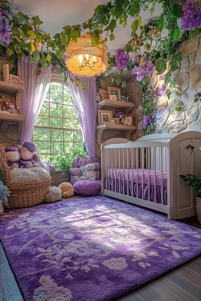 Purple Nursery, Green Plant Haven