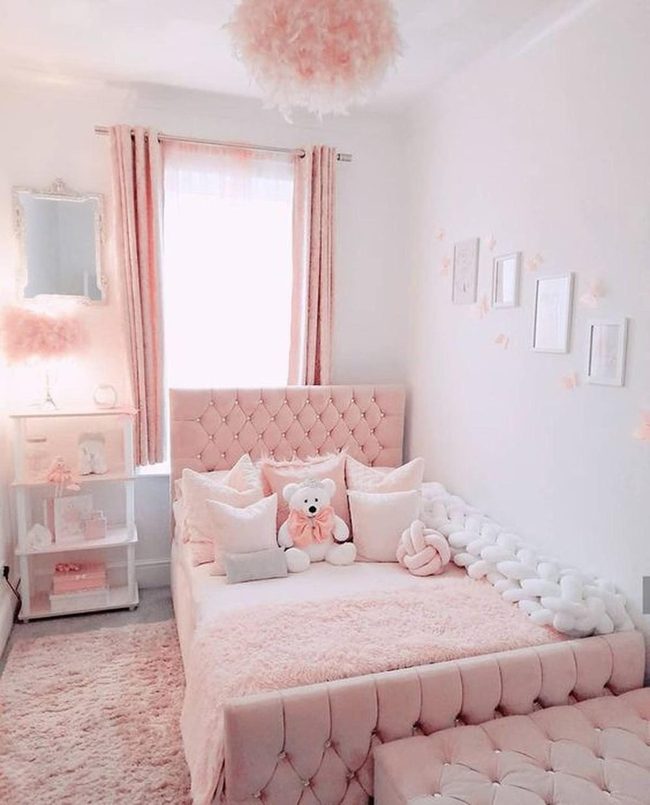 Pink Quilted Bed Sanctuary