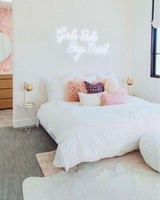 Pink And Purple Pillow Statement