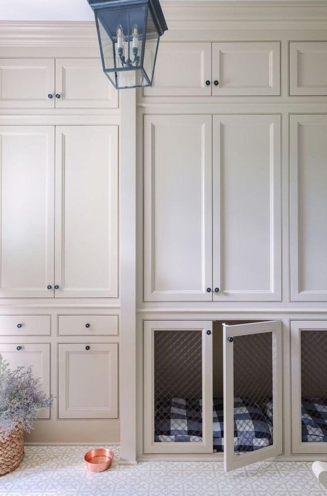 Pale Cabinets, Lantern Glow, Woven Green