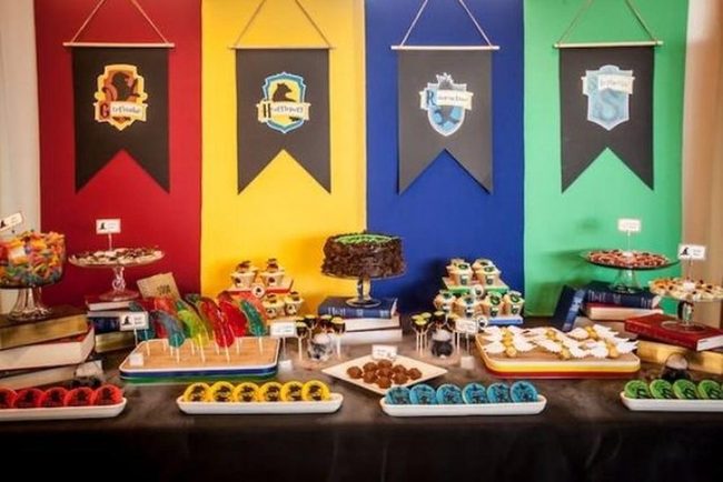 Colorful House Banners And Sweets