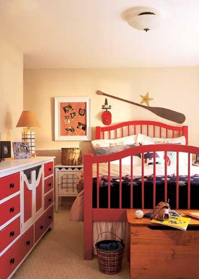 Red Wood Bedroom Retreat