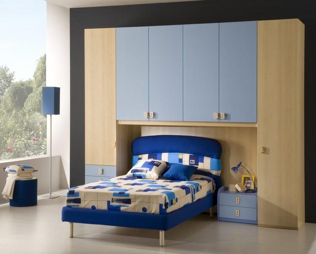 Deep Blue Bed Frame Statement