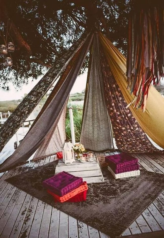 Fabric Canopy Purple Retreat