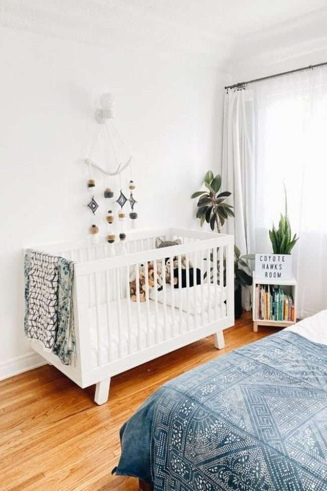 Sunlit Nursery With Rainbow Books