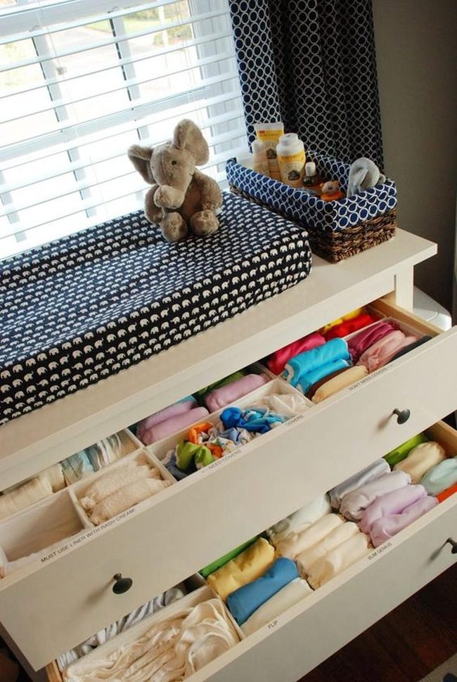 Dark Floors, White Storage, Organized Care