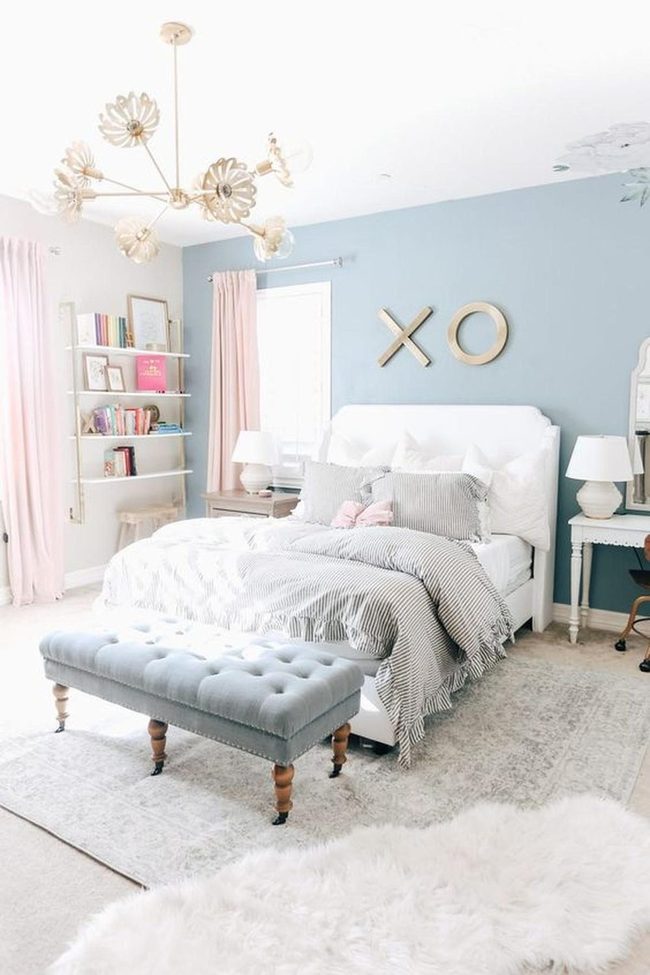 Ornate Chandelier Bedroom Oasis