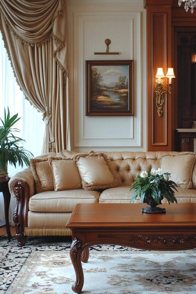 Golden Sofa, Classical Luxury