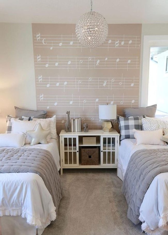 Musical Notes On Tan Walls