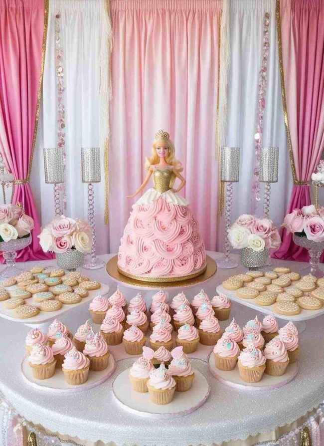 Hot Pink Barbie Dessert Explosion