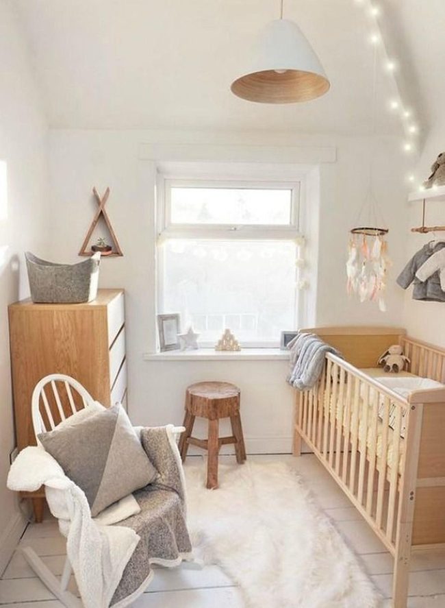 Pale Wood Baby Room