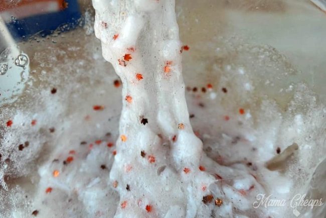 Stretchy Red Speckled Slime