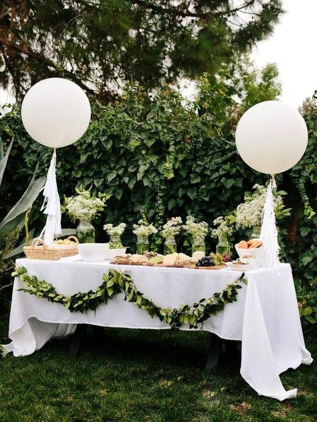 Balloons And Blossoms Garden Picnic