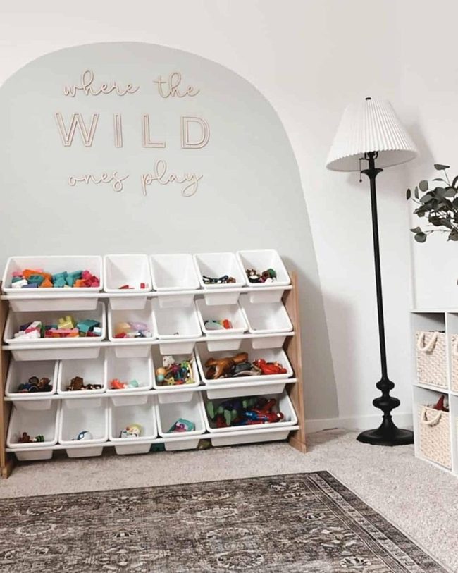 Rainbow Arch Playroom Wall