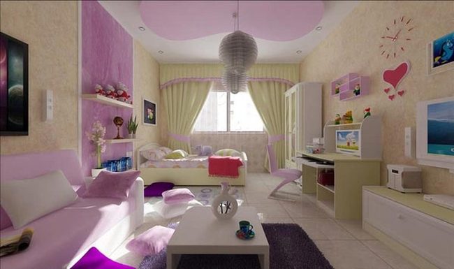 Pastel Pink And Yellow Teen Haven