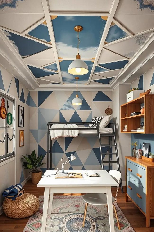 Ceiling Tiles Transform Dorm Spaces