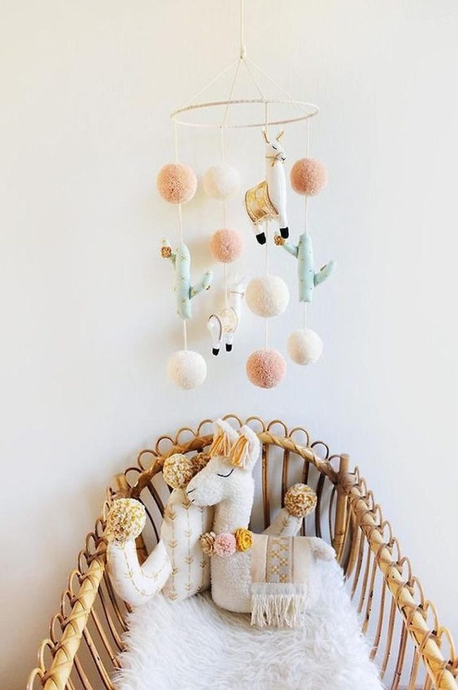 Llama Mobile Wooden Nursery