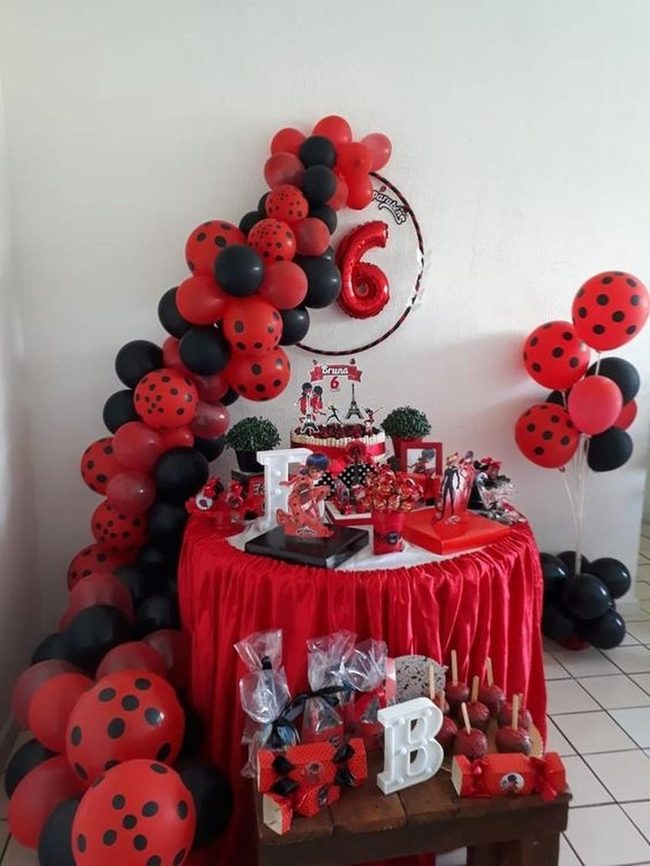 Red Fabric Birthday Stage