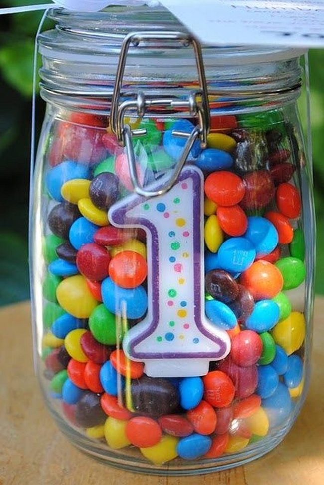 Colorful Candy Glass Jars