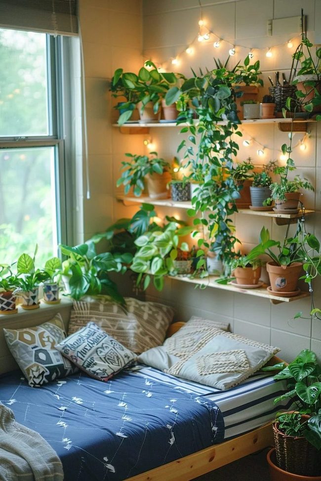 Green Leafy Reading Nook