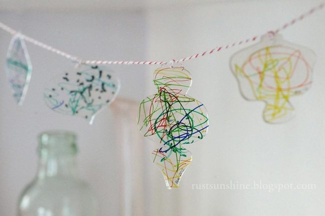 Transparent Shapes, Colorful Scribbles