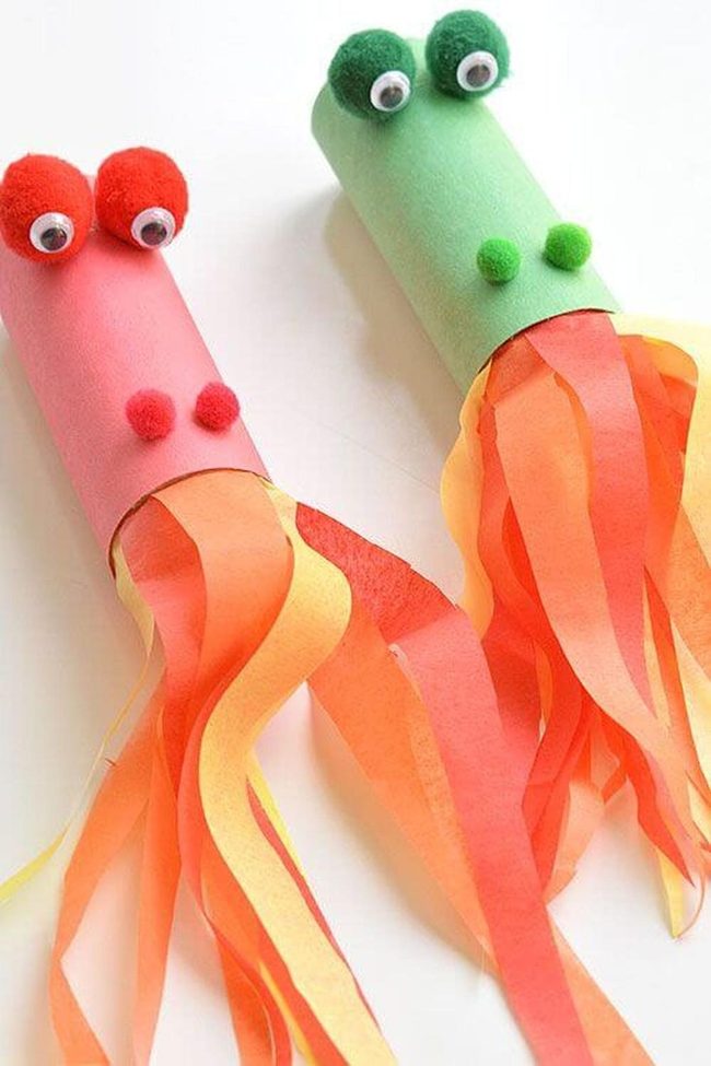 Pink Green Jellyfish Streamers