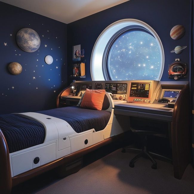 Deep Blue Cosmic Sleep Space