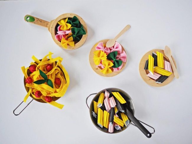 Colorful Pasta Kitchen Art