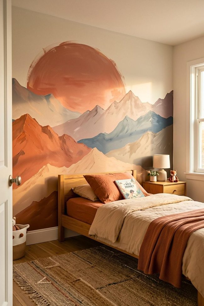 Golden Sun Over Bold Mountains