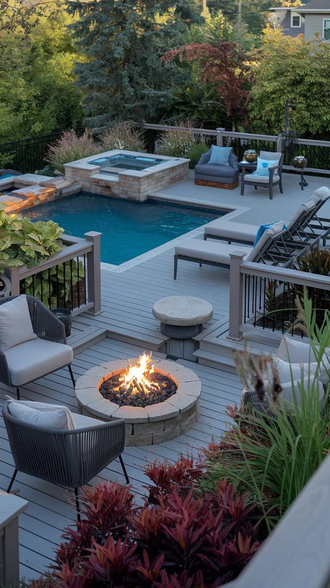 Blue Water Garden Oasis