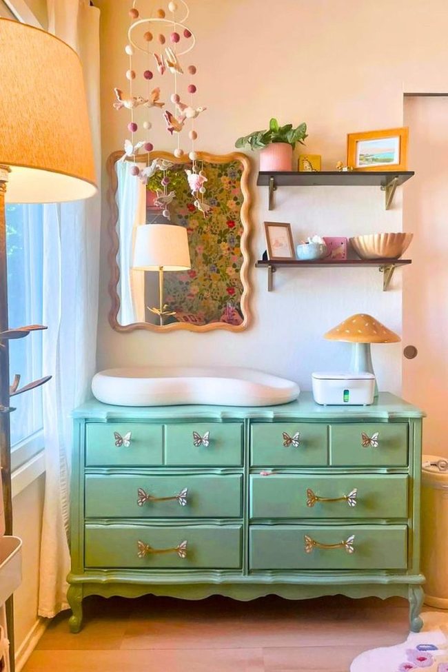 Fairy Yard Nursery With Butterfly Accents
