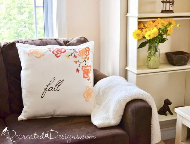 Celery Green Painted Pillows