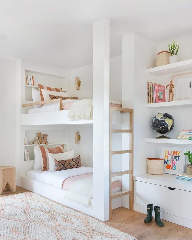 White Canvas Bedroom Grows With Child