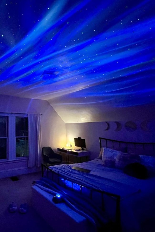 Deep Blue Constellation Wall Resting Area
