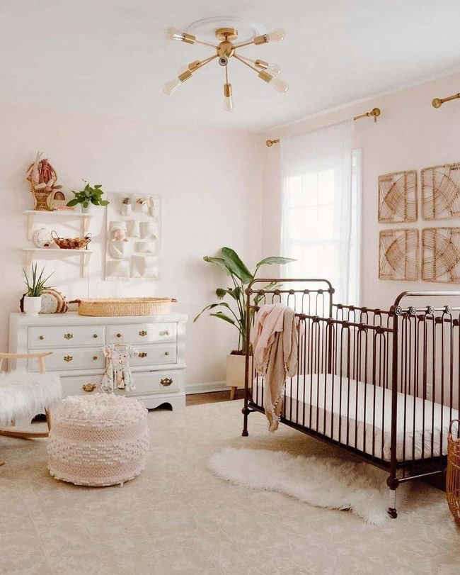 Pink Rattan Nursery Sanctuary