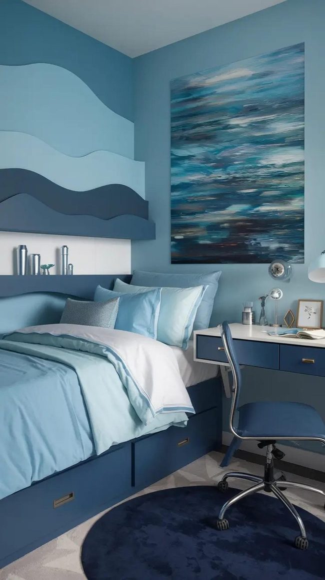 Sky Blue Study Sanctuary
