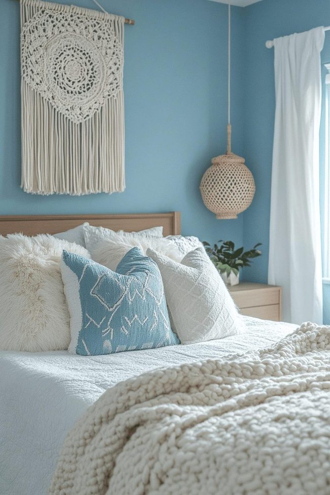 Lantern Blue Boho Girl Resting Suite