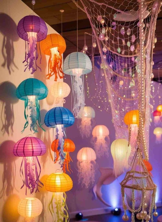 Floating Jellyfish Paper Lanterns