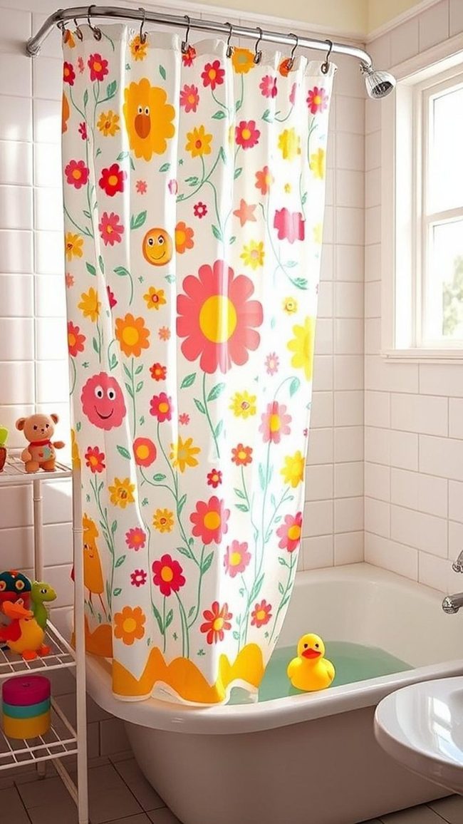 Bright Character Shower Curtains
