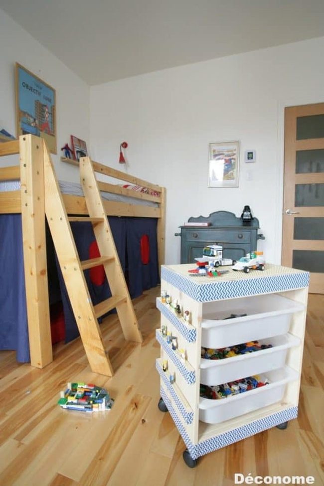 Mobile Lego Station On Wheels